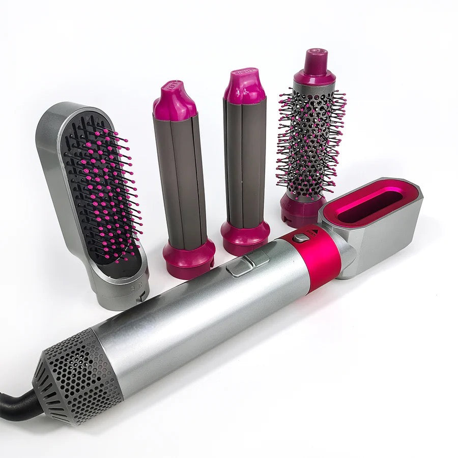 Pink/ Grey 5-in-1 Hair Uni styler