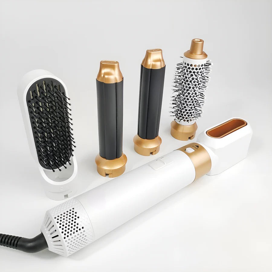 White/ Gold 5-in-1 Hair Uni styler