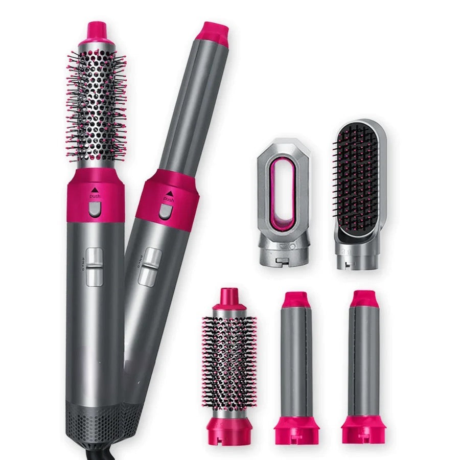 Pink/Grey 5-in-1 Hair Uni styler